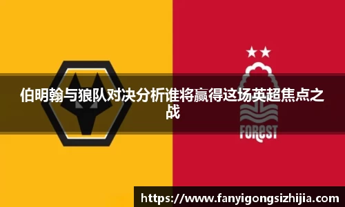 伯明翰与狼队对决分析谁将赢得这场英超焦点之战